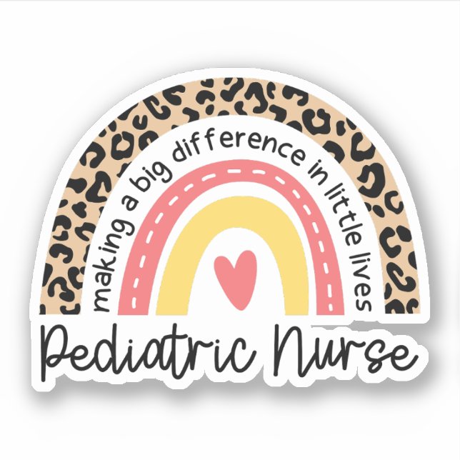 Pediatric Nurse Rainbow Pediatric Nursing (Front)
