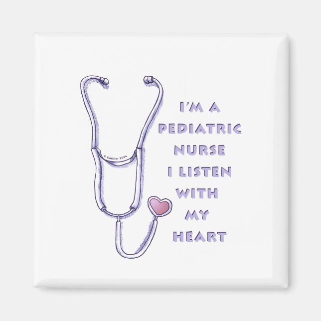 Pediatric Nurse Stethoscope Magnet (Front)
