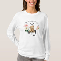 Pediatric Nurse Teddy Bear Floral Stethoscope