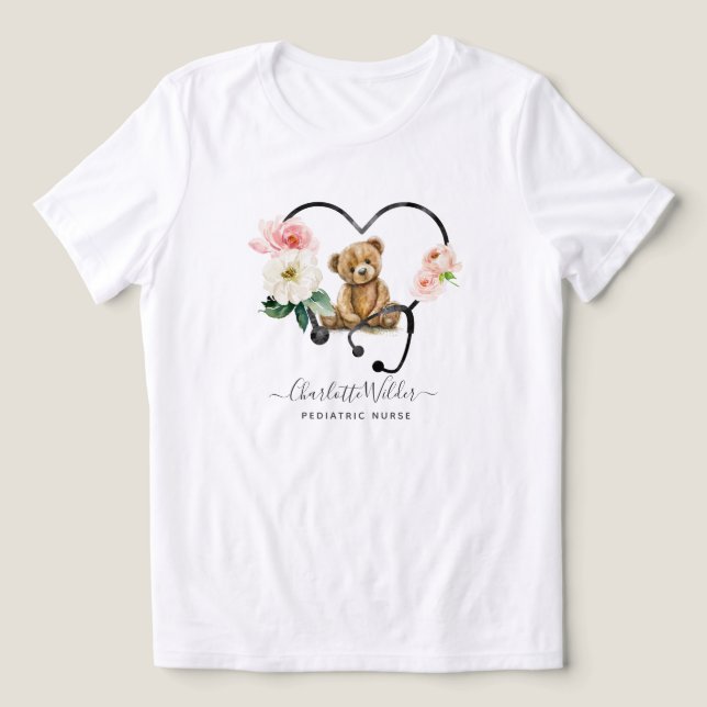 Pediatric Nurse  Tri-Blend Shirt (Design Front)