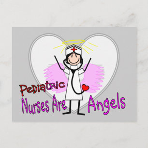 Pediatric Nurses are Angels Postcard