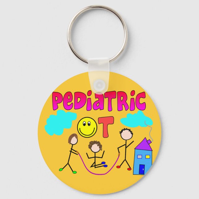 Pediatric Occupational Therapist Gifts Keychain (Front)