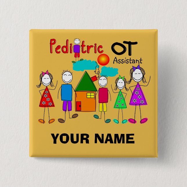 Pediatric Occupational Therapy Assistant Buttons (Front)