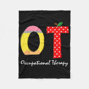 Pediatric Occupational Therapy Back To School Ot T Fleece Blanket