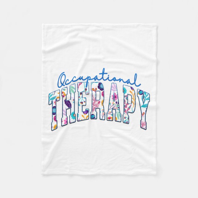 Pediatric Occupational Therapy Therapist Ot Design Fleece Blanket (Front)