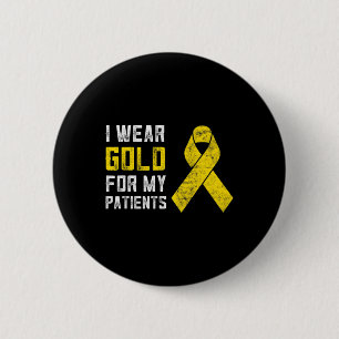 Pediatric Oncology Nurse Gift Childhood Cancer Awa 2 Inch Round Button