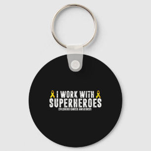 Pediatric Oncology  RN Nurse Oncologist Ribbon  Keychain