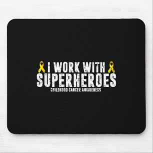 Pediatric Oncology RN Nurse Oncologist Ribbon Mouse Pad