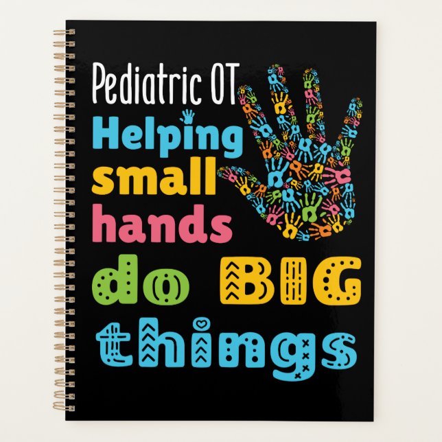 Pediatric OT Helping Small Hands Do Big Things Planner (Front)