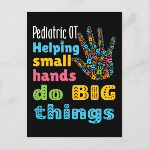 Pediatric OT Helping Small Hands Do Big Things Postcard