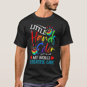 Pediatric Pediatrician Nurse Little Hands Colour M T-Shirt