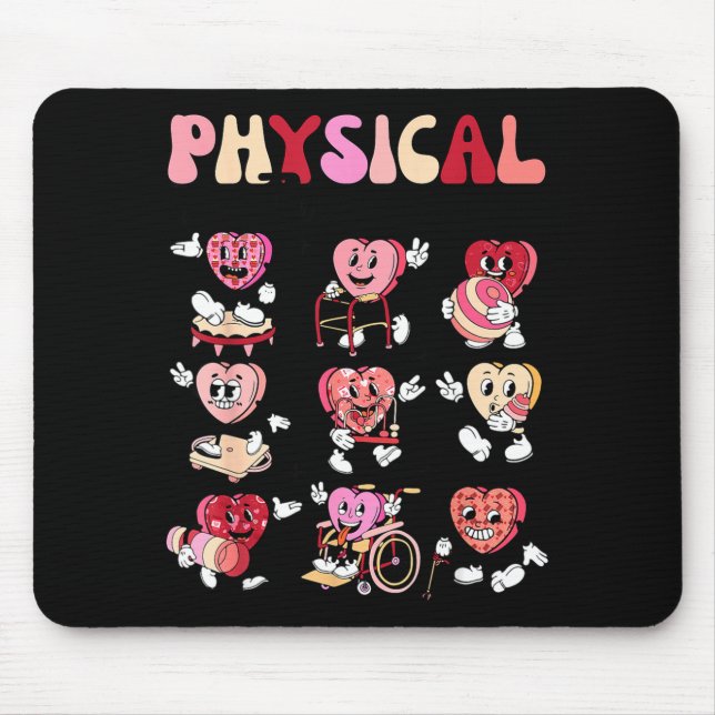 Pediatric Physical Therapy Pt Pta Happy Valentine' Mouse Pad (Front)