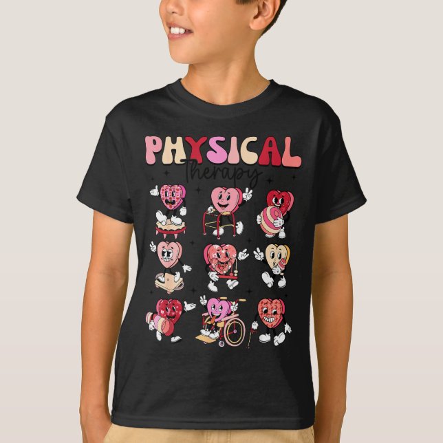 Pediatric Physical Therapy Pt Pta Happy Valentine' T-Shirt (Front)