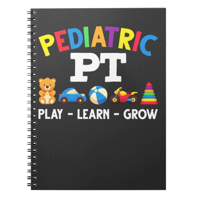 Pediatric PT Kids Physical Therapy Pediatrician Notebook (Front)