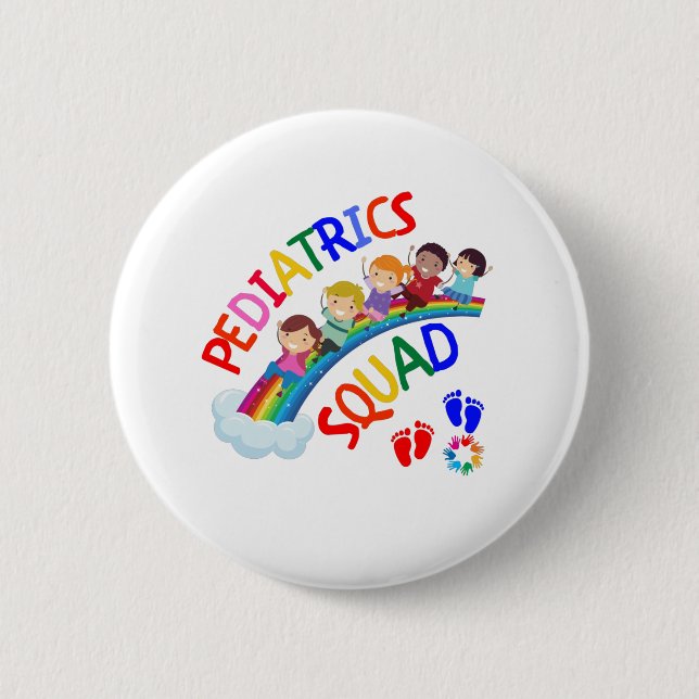 Pediatric Squad - Pediatric Pediatrician Gifts 2 Inch Round Button (Front)