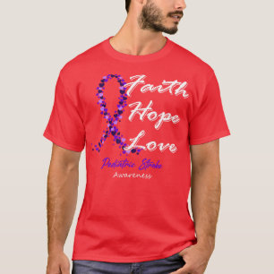 Pediatric Stroke Awareness Faith Hope Love In This T-Shirt
