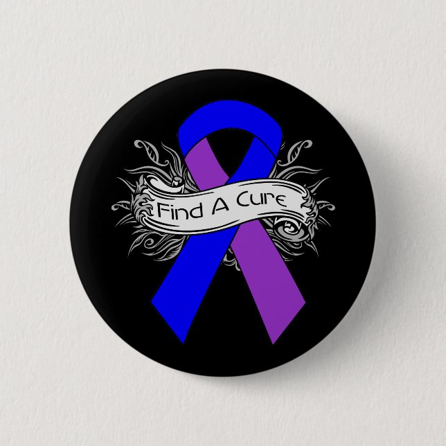 Pediatric Stroke Find A Cure Ribbon 2 Inch Round Button (Front)