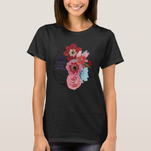 Pediatric Stroke Warrior Childhood Stroke Brain Fl T-Shirt