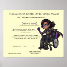 Pediatric Therapy Superhero Racing Milestone
