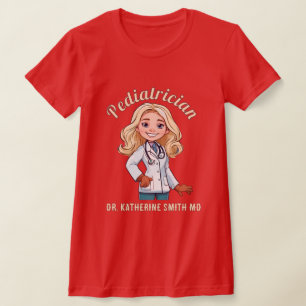 PEDIATRICIAN ANTISTRESS winter CARTOON STETHOSCOPE T-Shirt