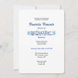 Pediatrician Graduation Invitation