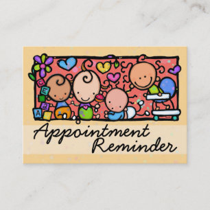 Pediatrician. Midwife. Baby. Appointment Reminder Card
