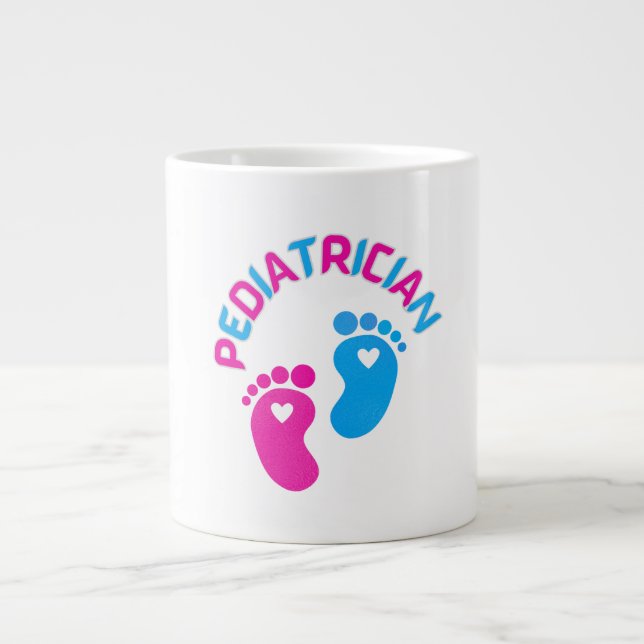 Pediatrician, pediatrician doctor, child doctor,   large coffee mug (Front)