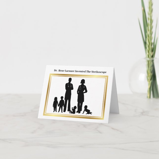 Pediatrician Trivia Greeting Card (Front)