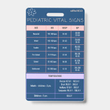 Pediatrics Badge Quick Reference 