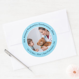 Pediatrics Child Physician Medical Conference Classic Round Sticker