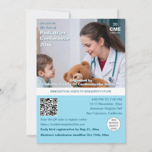 Pediatrics Childcare Physician Medical Conference  Invitation