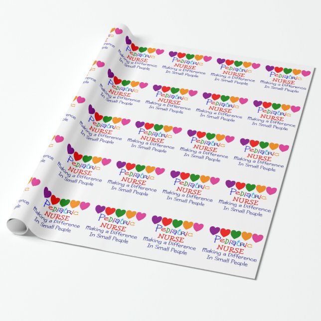 Pediatrics Nurse Gift Wrap (Unrolled)