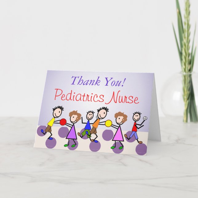 Pediatrics Nurse "Thank You" Card (Front)