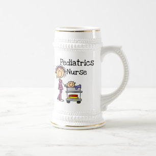 Pediatrics Nurse Tshirts and Gifts Beer Stein