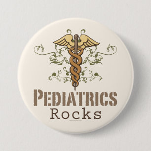 Pediatrics Rock Pediatrician Button