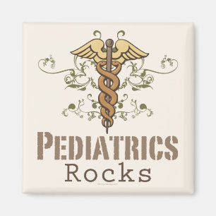Pediatrics Rock Pediatrician Caduceus Magnet