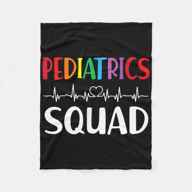 Pediatrics Squad Peds Registered Nurse  Fleece Blanket (Front)