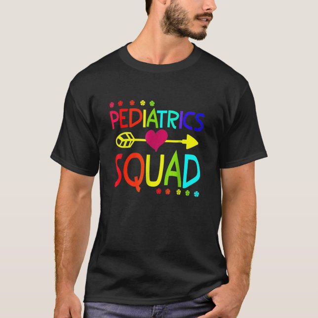 Pediatrics Squad Peds Registered Nurse School Picu T-Shirt (Front)