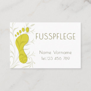 pedicure business card