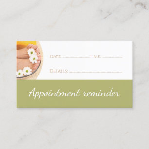 Pedicure Clou Pedicurist Prochaine Visite Carte de