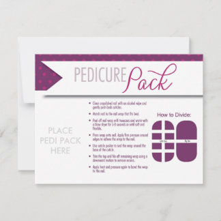 Pedicure Pack - Card with Envelope