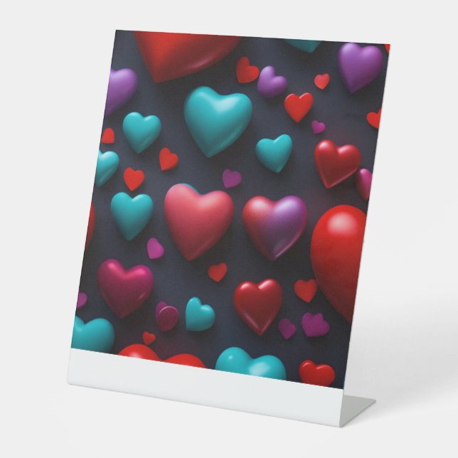 pedistyle heart emoji pedestal sign (Front)