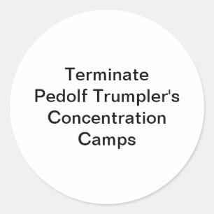 Pedolf Trumpler Concentration Hankamer Artjunkhaus Classic Round Sticker