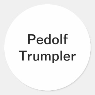 Pedolf Trumpler Hankamer Artjunkhaus Fun Comic Art Classic Round Sticker