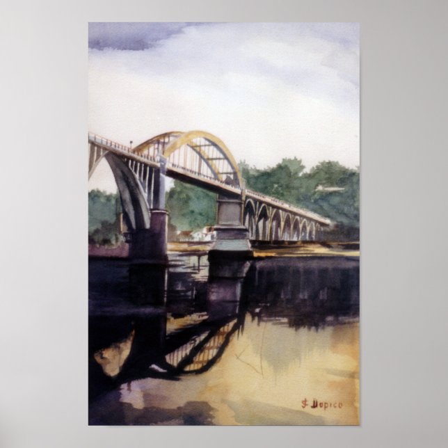 Pedrido Bridge (A Coruña) Poster (Front)