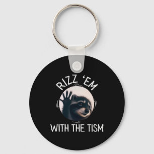 Pedro Dancing Racoon Rizz Em With The Tism Viral R Keychain
