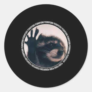 Pedro Funny Raccoon Dancing Meme  Classic Round Sticker