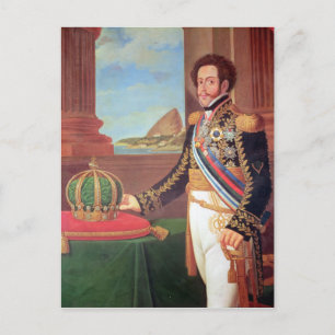 Pedro I  Emperor of Brazil, 1825 Postcard