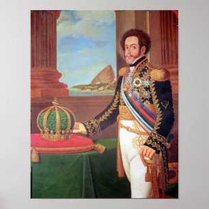 Pedro I  Emperor of Brazil, 1825 Poster