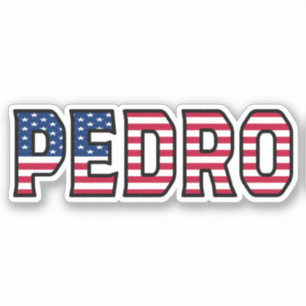 Pedro Nom Prénom USA Sticker Stickerset